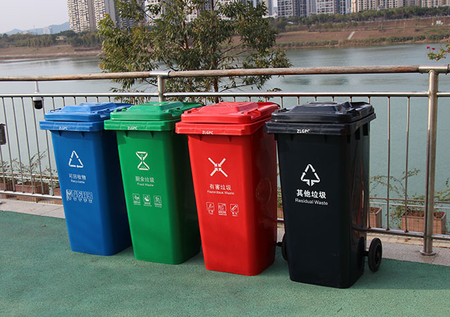塑料分类垃圾箱