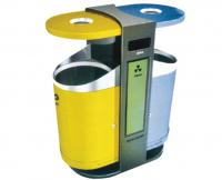 C-3303环保钢板垃圾桶|南宁分类钢板垃圾桶