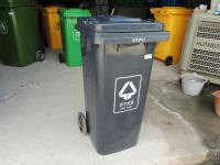 ZLG-广场塑料垃圾桶|街道塑料垃圾桶 灰黑色120L 