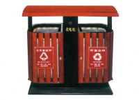 A-1063分类垃圾桶|钢木垃圾桶|小区钢木垃圾桶