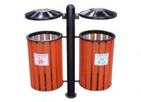 A-1066分类垃圾桶|钢木垃圾桶|小区钢木垃圾桶