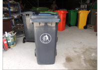 广西ZLG理工 120L环保塑料垃圾桶|户外塑料垃圾桶