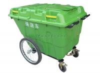 400L塑料垃圾桶环卫垃圾车三轮大垃圾箱